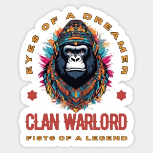 Gorilla Clan Warlord Sticker